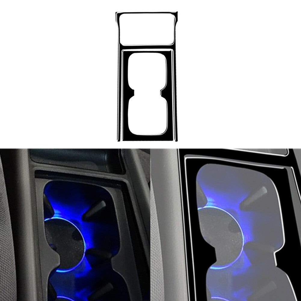 2Pcs Piano Black Interior Cup Holder Cover Trim for Honda for Civic 8th 2006-2011