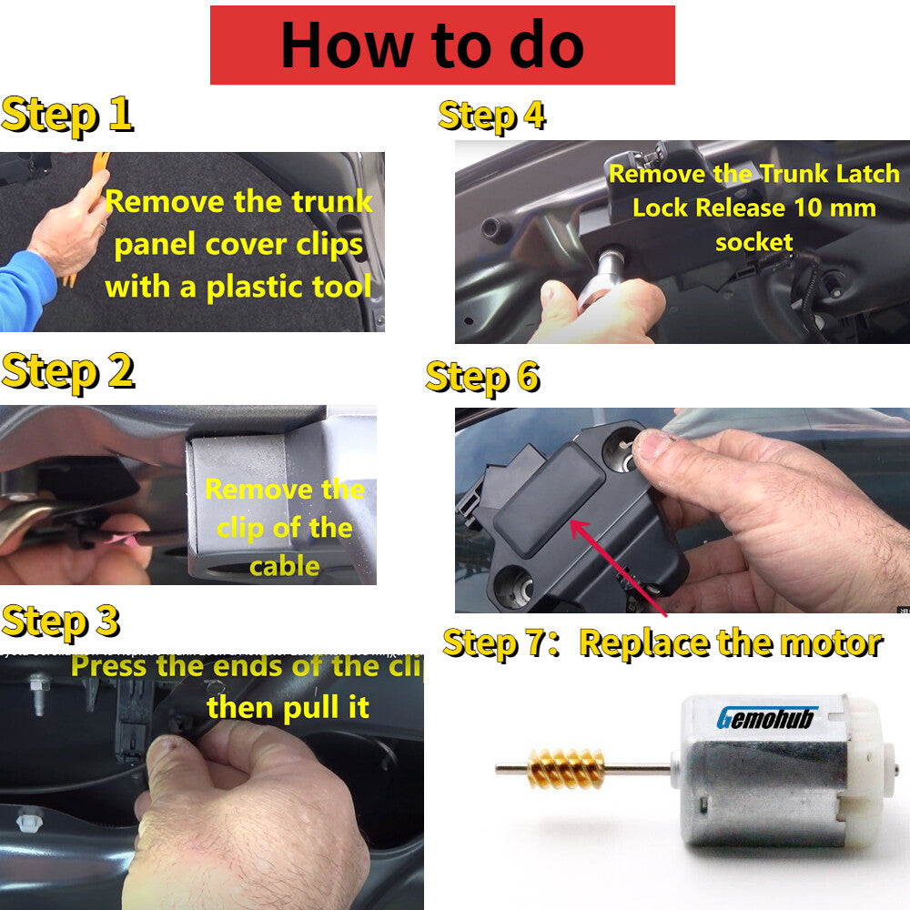 Trunk Latch Lid Lock Actuator Motor for Hyundai 2015-2018 Santa Fe Sport 2.0 2.4
