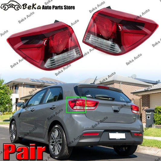 Pair of rear bumper lights and taillights LHRH for Kia Rio 2017 - 2022 5-door hatchback