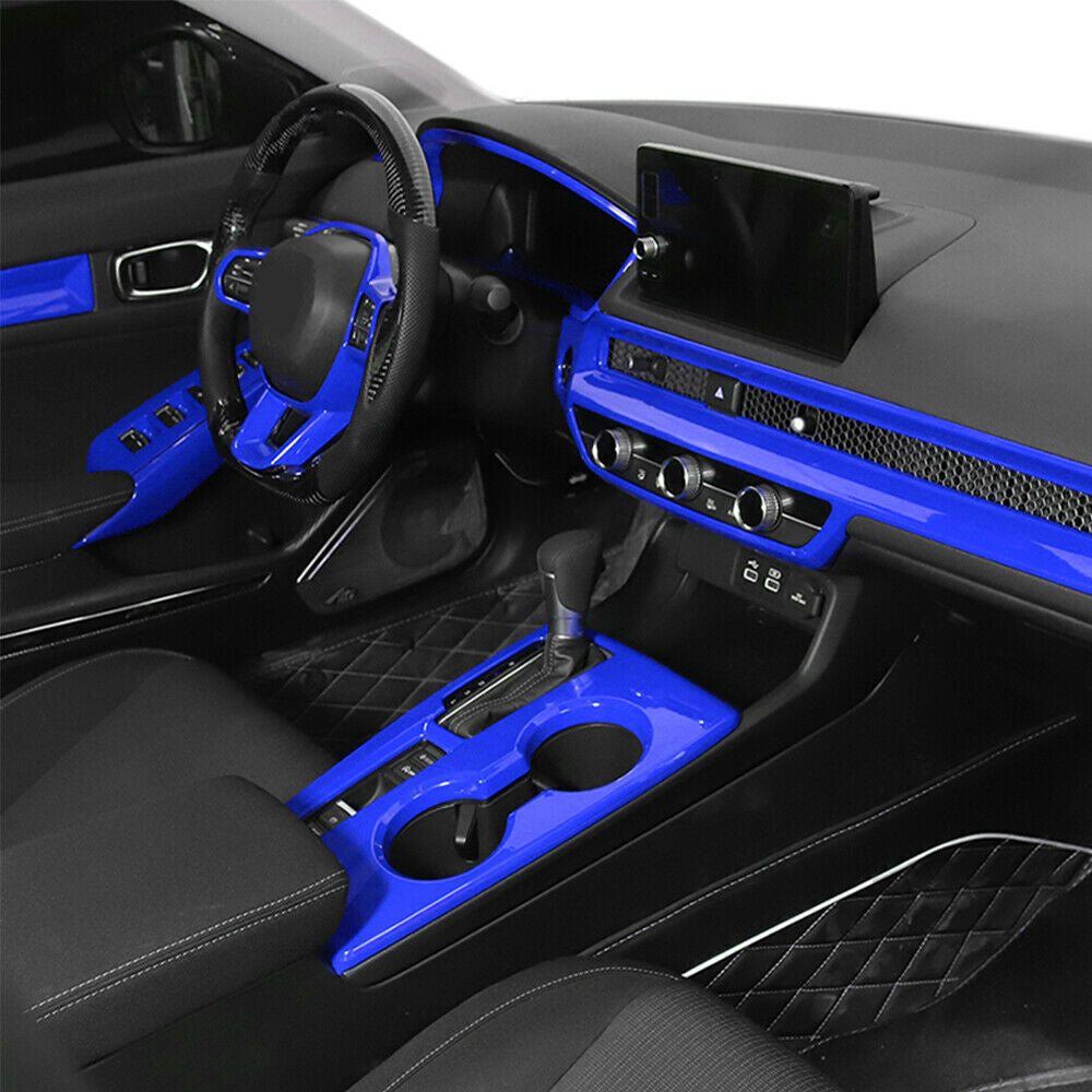 Interior Rearview Mirror Cover Trim for Honda for Civic 11th 2022-2023 Bright Blue