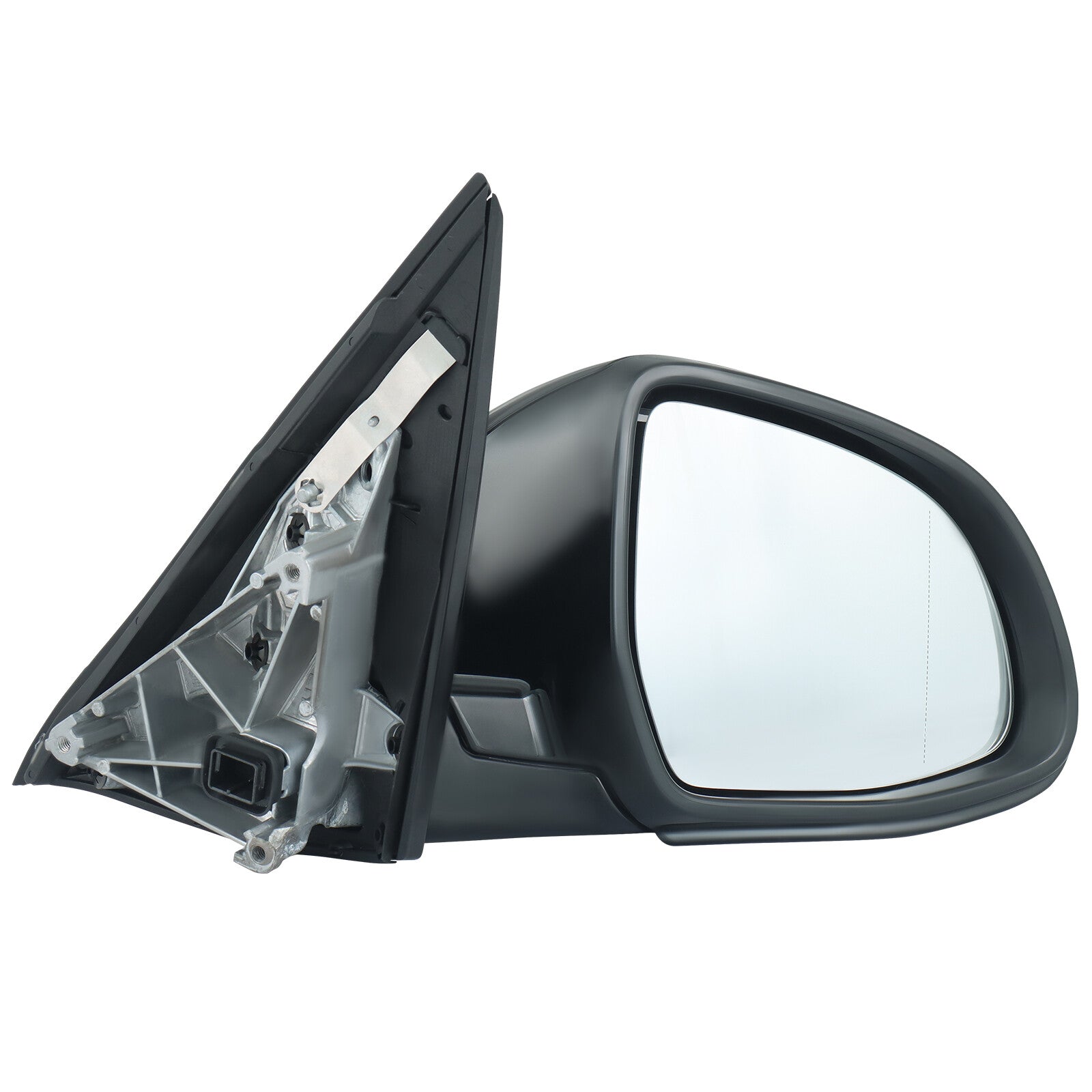 Passenger side mirror, black, for BMW X3 2018 - 2023, power/turn signal 5-pin