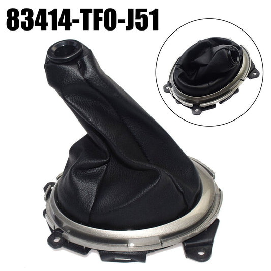 Replacement Black Stitched Shift Boot For 09-11 83414-TF0-J51 Accessories