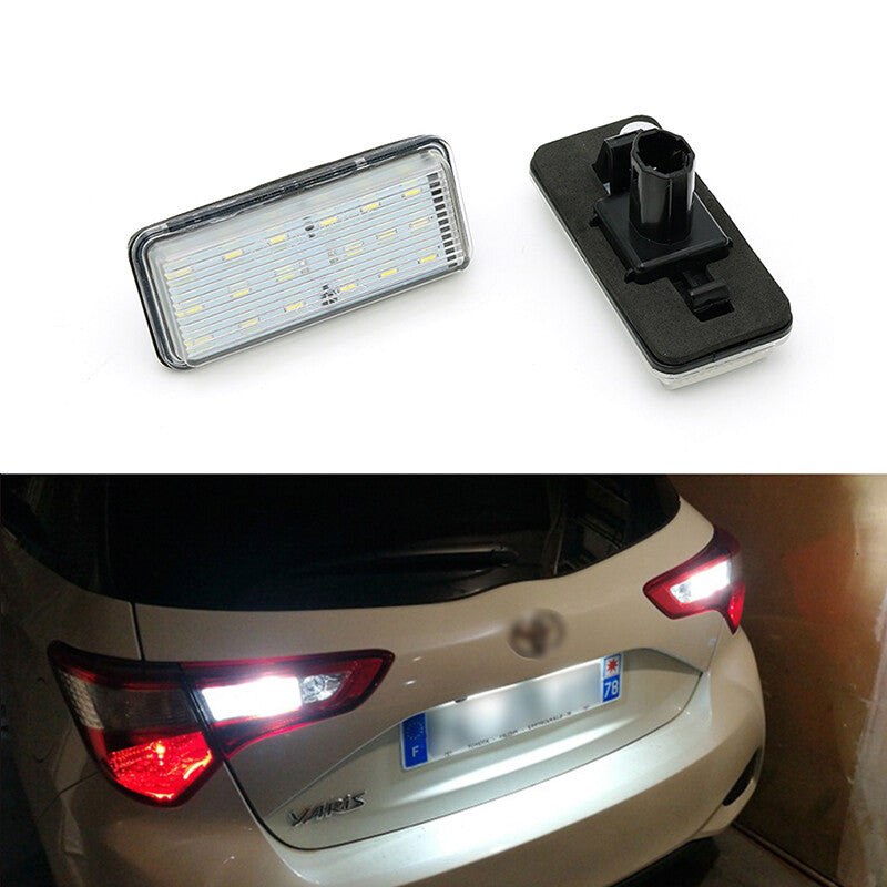 2PCS Rear LED Number License Plate Light Lamps for Toyota for Land Cruiser 2008-2014