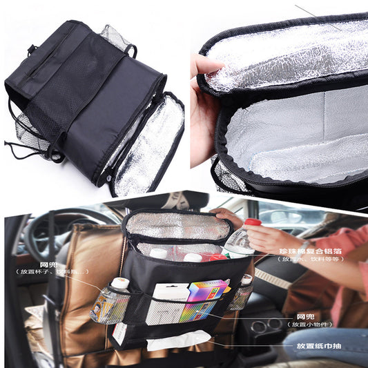 Car for Seat Organizer Holder keep warm Lced Drinks Insulation Storage Container Bag