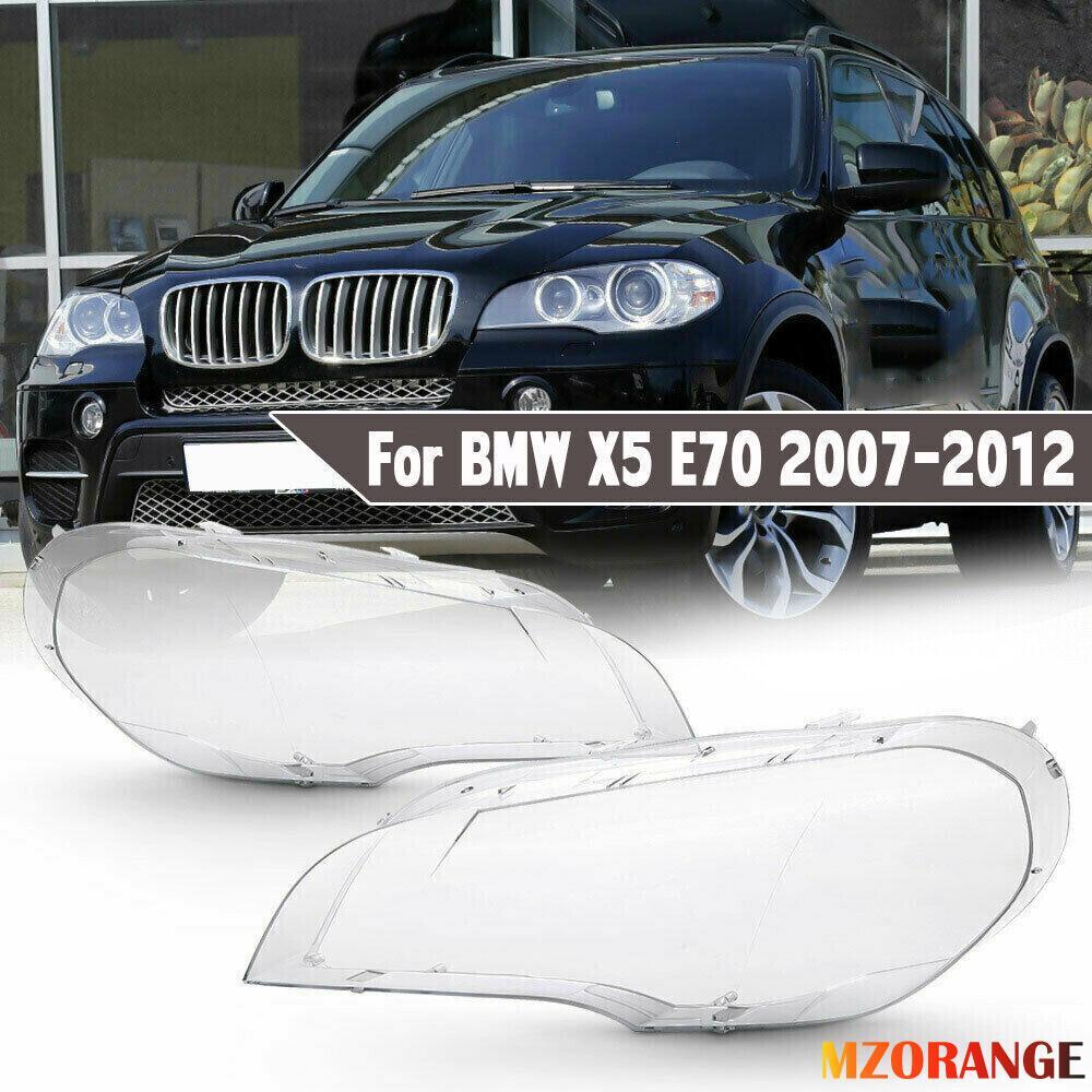 2¡ÁF¨¹r for BMW X5 E70 2007-2013 Scheinwerferglas Linse Abdeckung Links+Rechts NEU