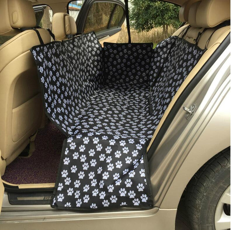Black Car Rear Back for Seat Cover Pad Large Pet Dog Cat Protector Hammock Mat Liner