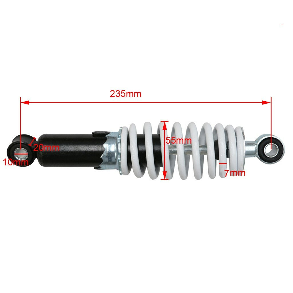 235mm 9.3-inch rear shock suspension suitable for all-terrain vehicles, for mini bikes, go-karts, and Roketa