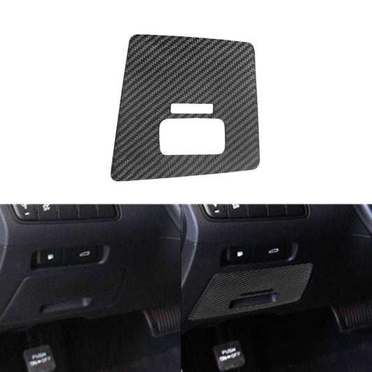 Carbon Fiber Fuse Box Cover Frame Trim Cover for Hyundai for Veloster JS 2019-2022