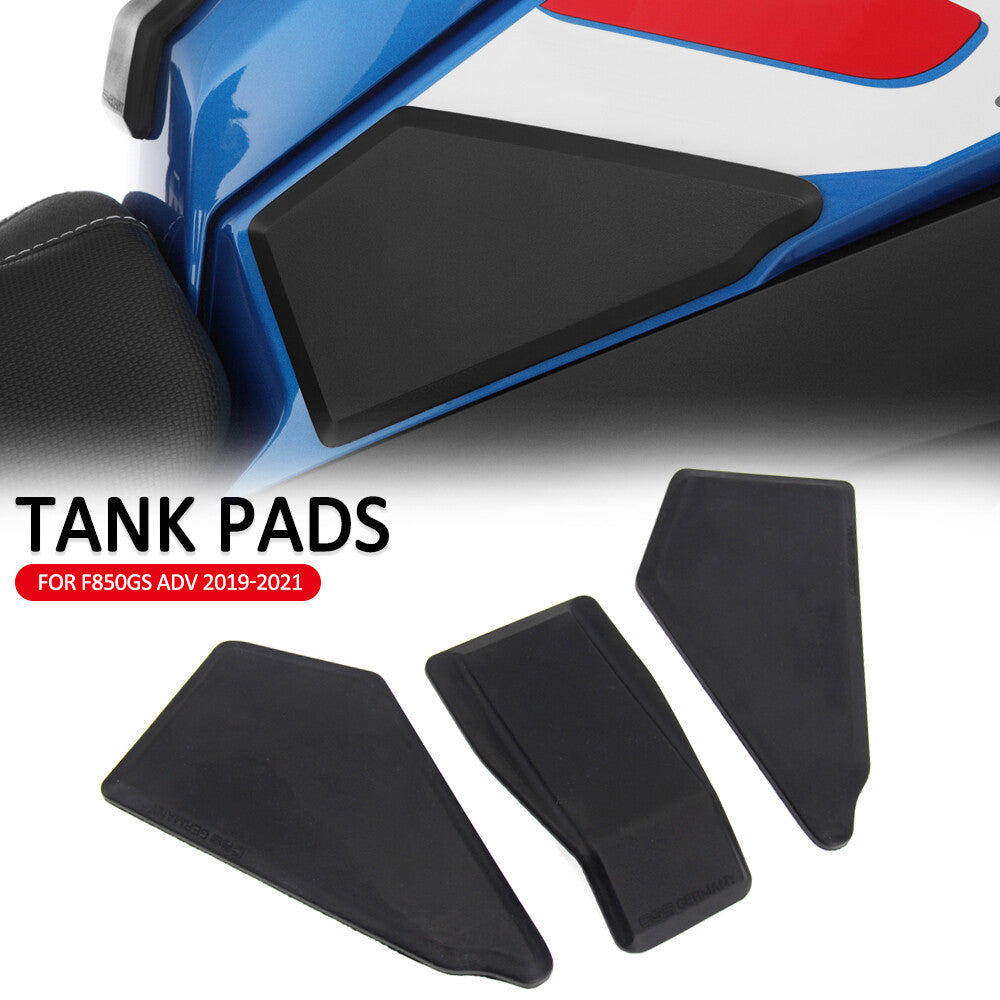 Motorcycle Tank Pad Side Stickers Rubber Grip Decals for BMW F850GS Adv 19-21