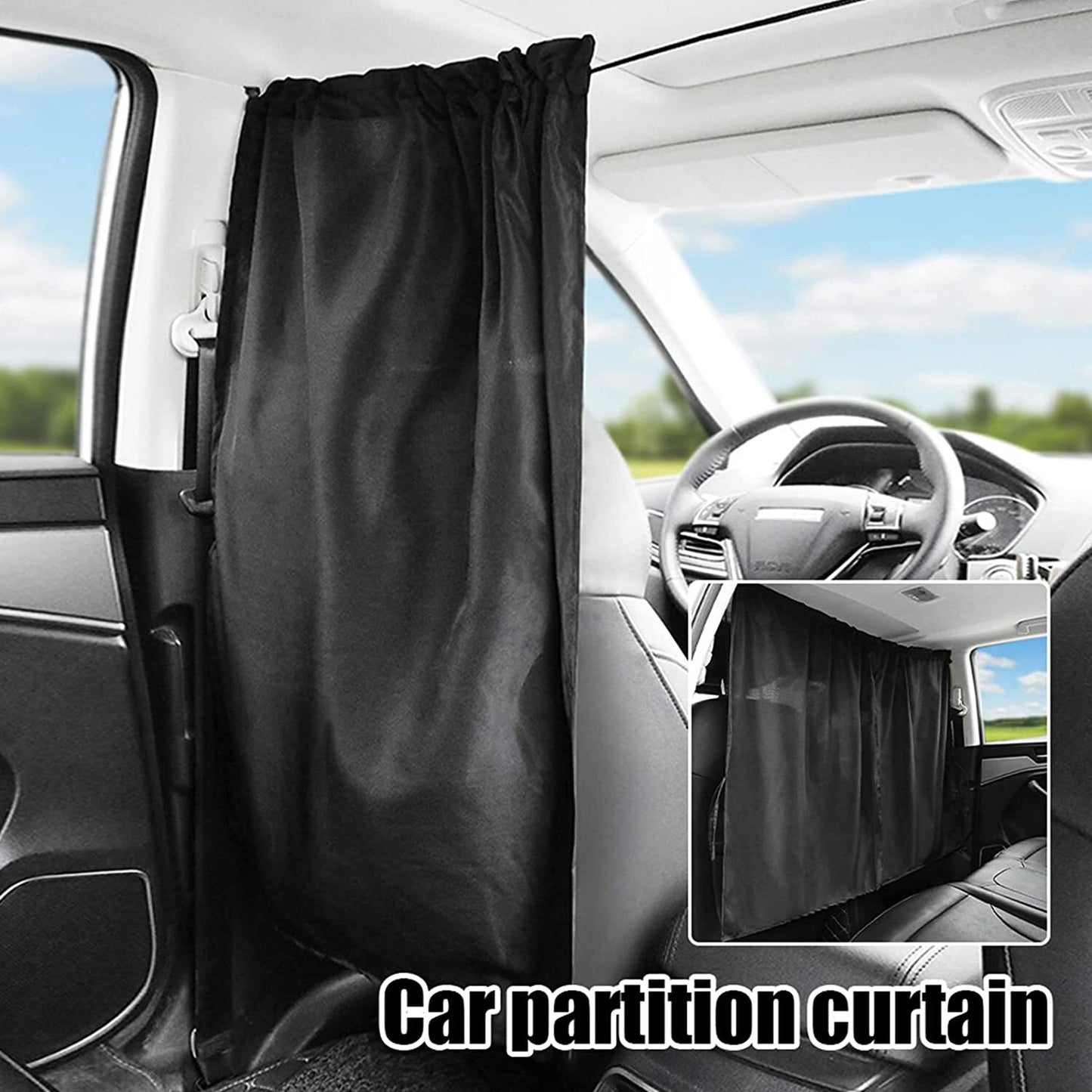2x for Cadillac Accessory Car Divider Privacy Curtain Partition Window Sunshade