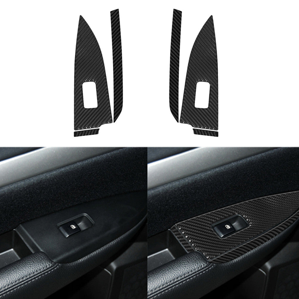 Carbon Fiber Rear Door Window Control Cover for Subaru Legacy Outback 2010-2014