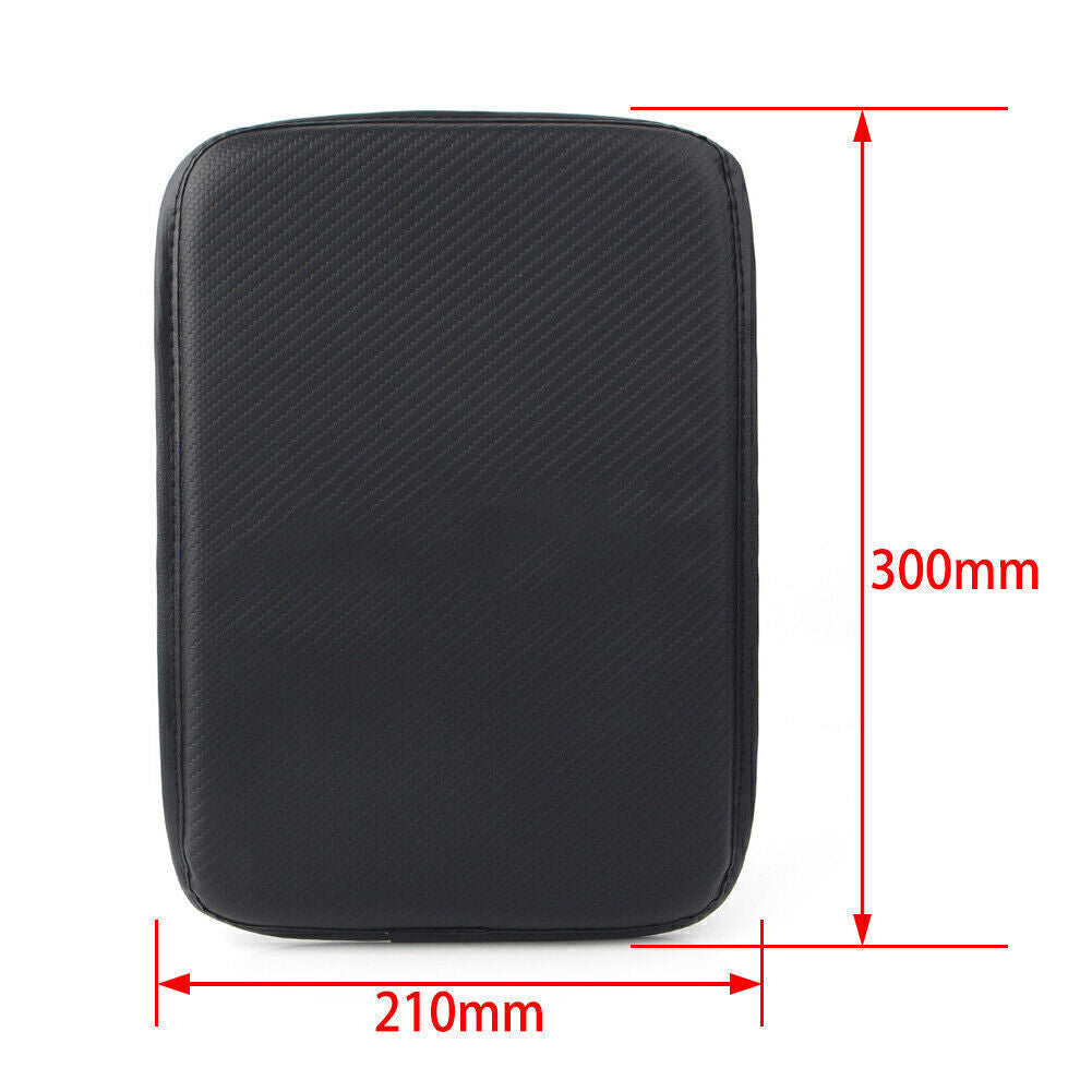 Car Center Console Armrest Cushion Mat Pad Cover Carbon Fiber Fit for NISSAN