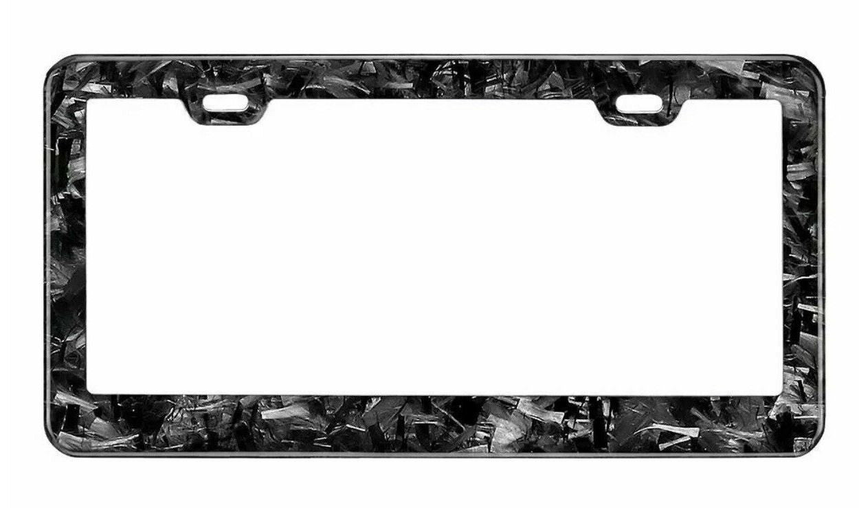 Car license plate frame cover cap rear trunk forged carbon for Chrysler