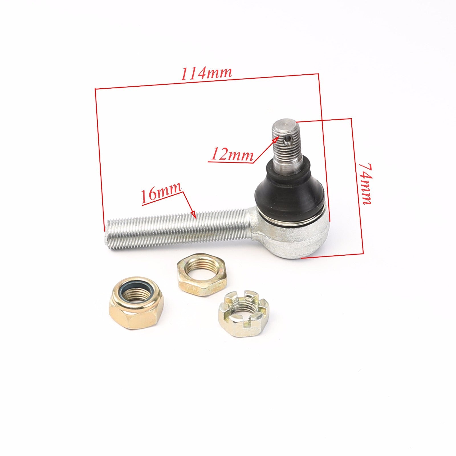Front suspension upper/lower control arm kit, 3-lumen main shaft, wheels, go-kart, all-terrain vehicle