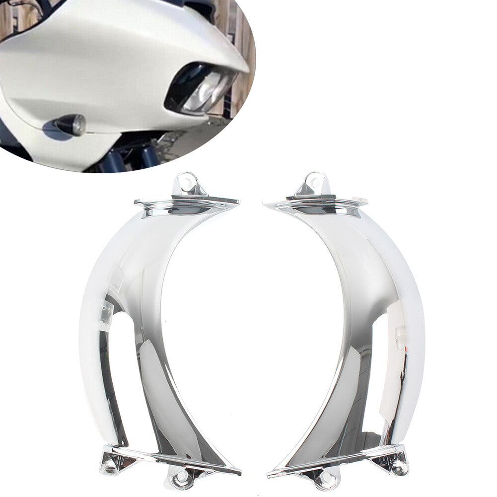 for Harley Road Glide FLTRX 15-23 Front Headlight Fairing Vent Block Closure 2x