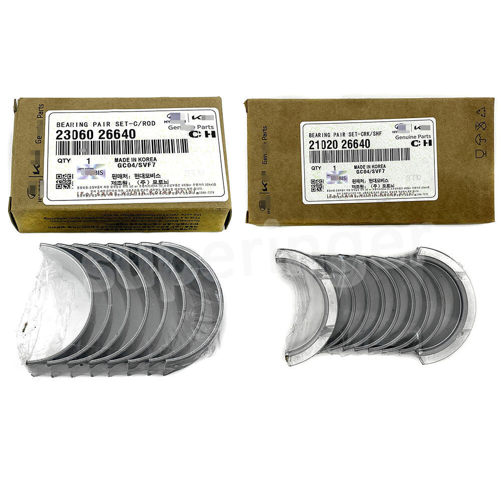 Engine crankshaft connecting rod bearing suitable for 2006-11 for Hyundai for Kia Rio 1.6L