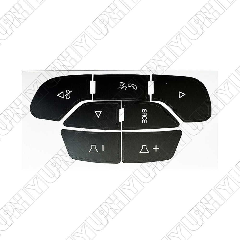Steering Wheel Radio Control Button Decals for Cadillac for Escalade Chevy Silverado