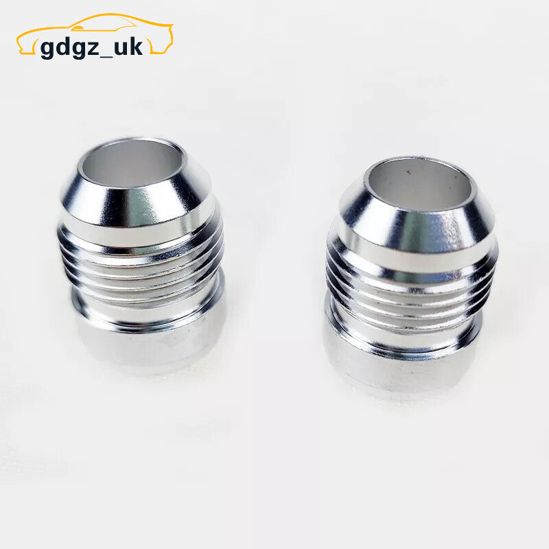 2pcs Straight AN8 Weld On Fitting Bung Male Aluminum - 8 AN