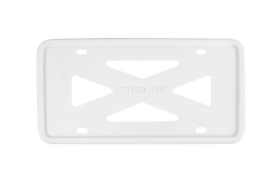 1 piece of white silicone car license plate frame cover for trunk suitable  for ford