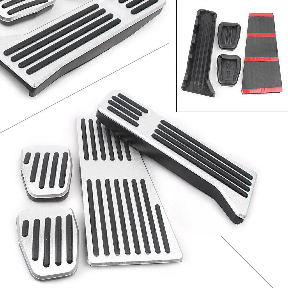 4X Aluminum Sport Foot Pedal Replacement Kit Fit for Mazda CX5 CX-5 Mazda3 Mazda6