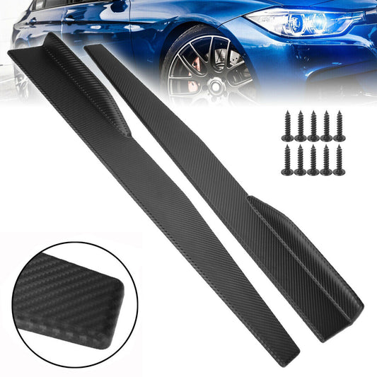 2-piece car side skirts, 30-inch rocker arm, split wing, Ghana diffuser, universal