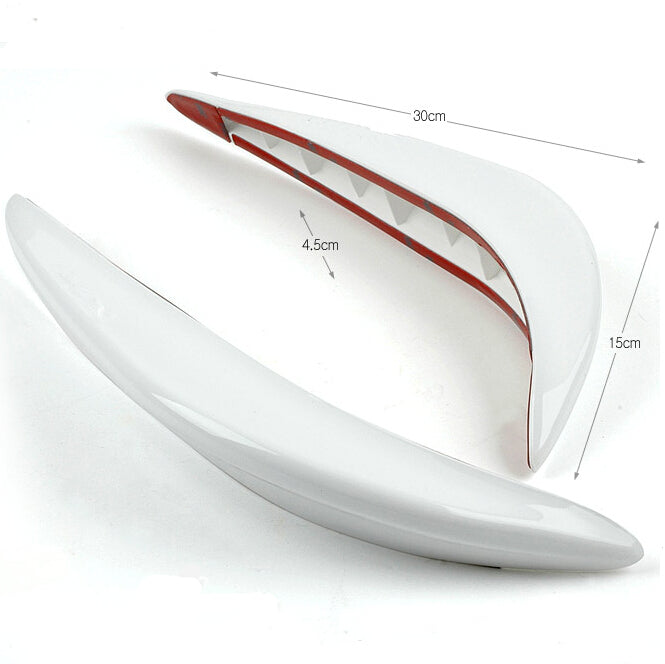 White Car Streamline Protection Bumper Anti-rub Rubbing Crash Sticker Pad Cover