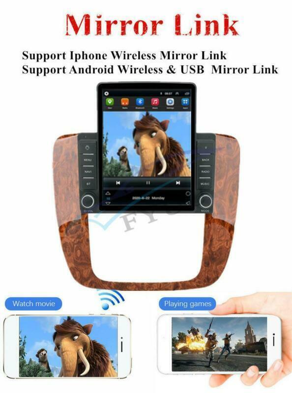 9.5 Car Android 10.1 Stereo Radio GPS Navi For 07-13 for GMC for Sierra for Chevy Silverado