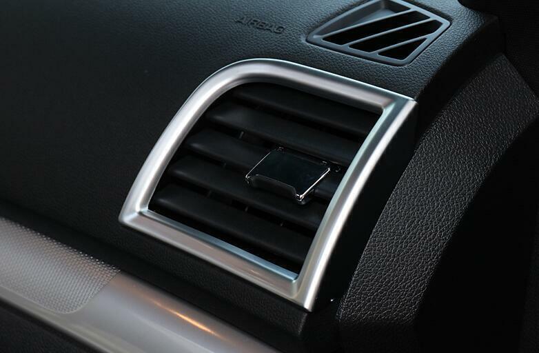 for Ford Explorer 2011-2019 Matte Silver Console LR Air Outlet Vent Trim 2PCS