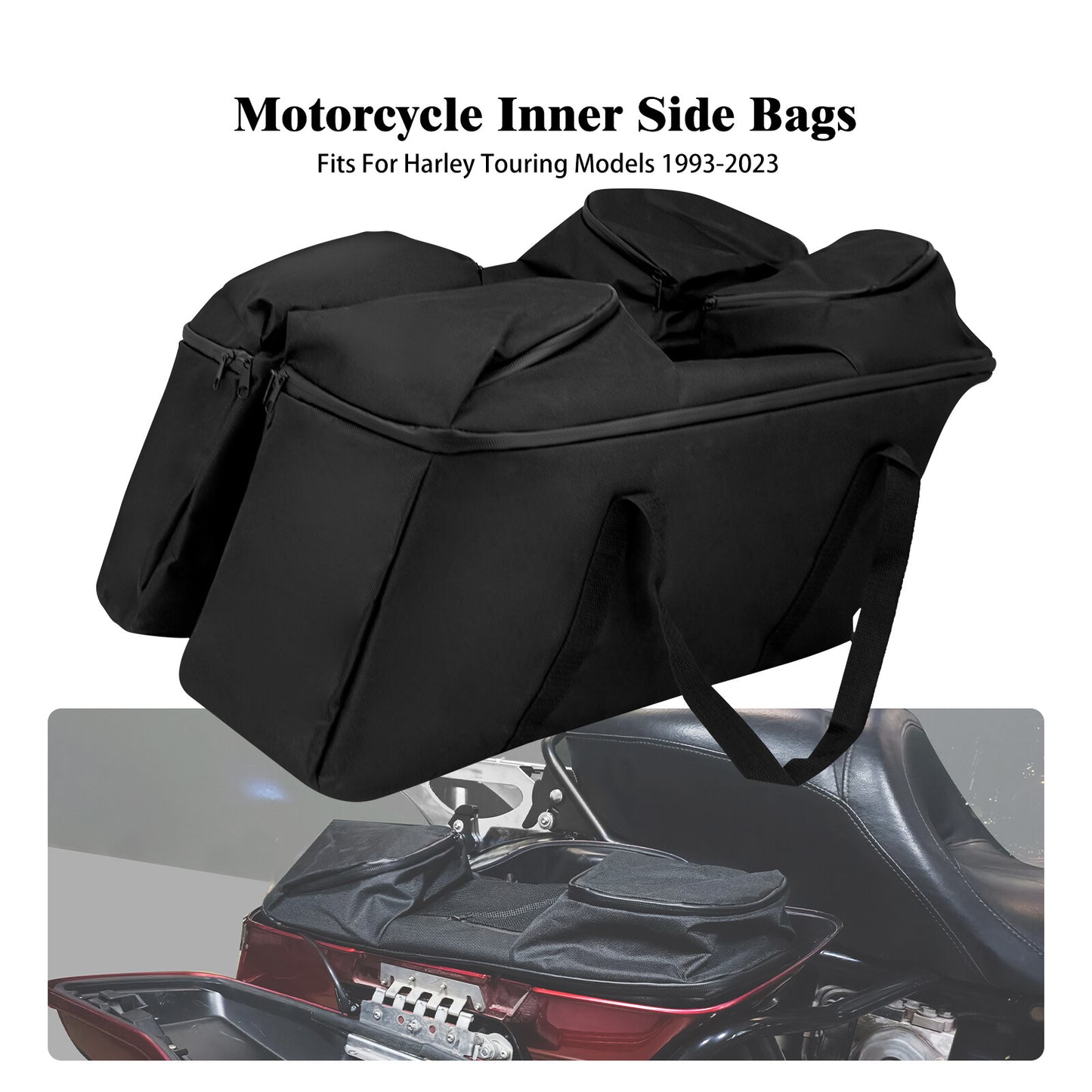 Soft Saddlebag Liners Luggage Travel Bag for Harley Road Electra Glide 1997-2023