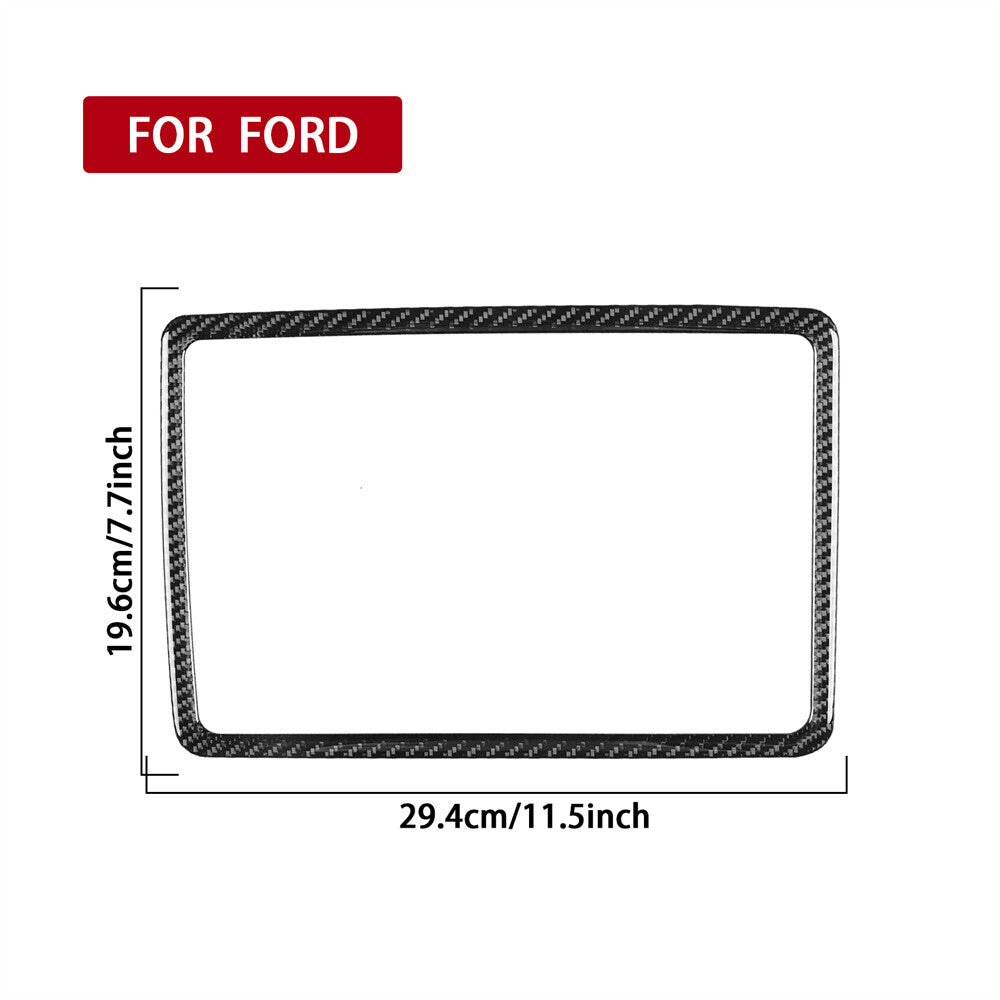 Carbon Fiber Dashboard Speaker Panel Ring Trim for Ford F150 2009-14 Accessories