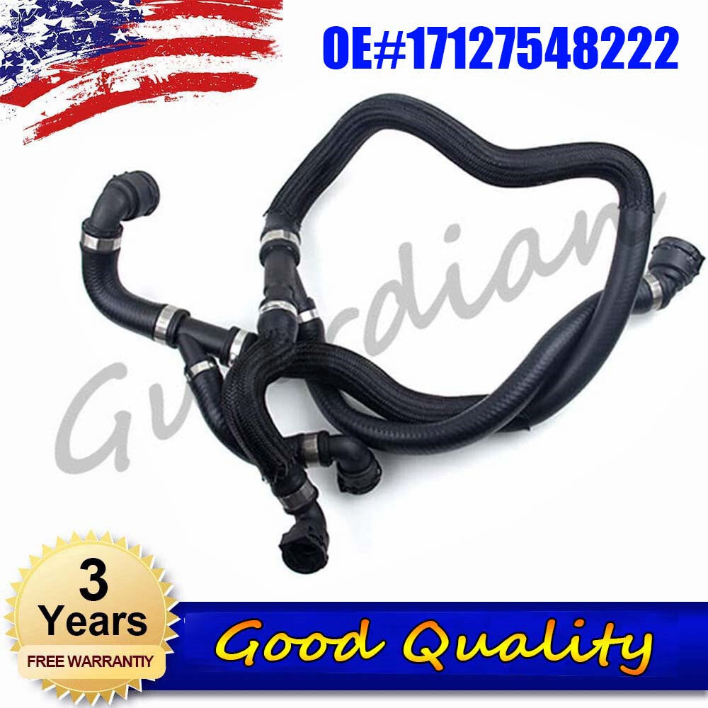 Extended tank radiator coolant hose 17127576371, suitable for BMW E71 X6, 08-14