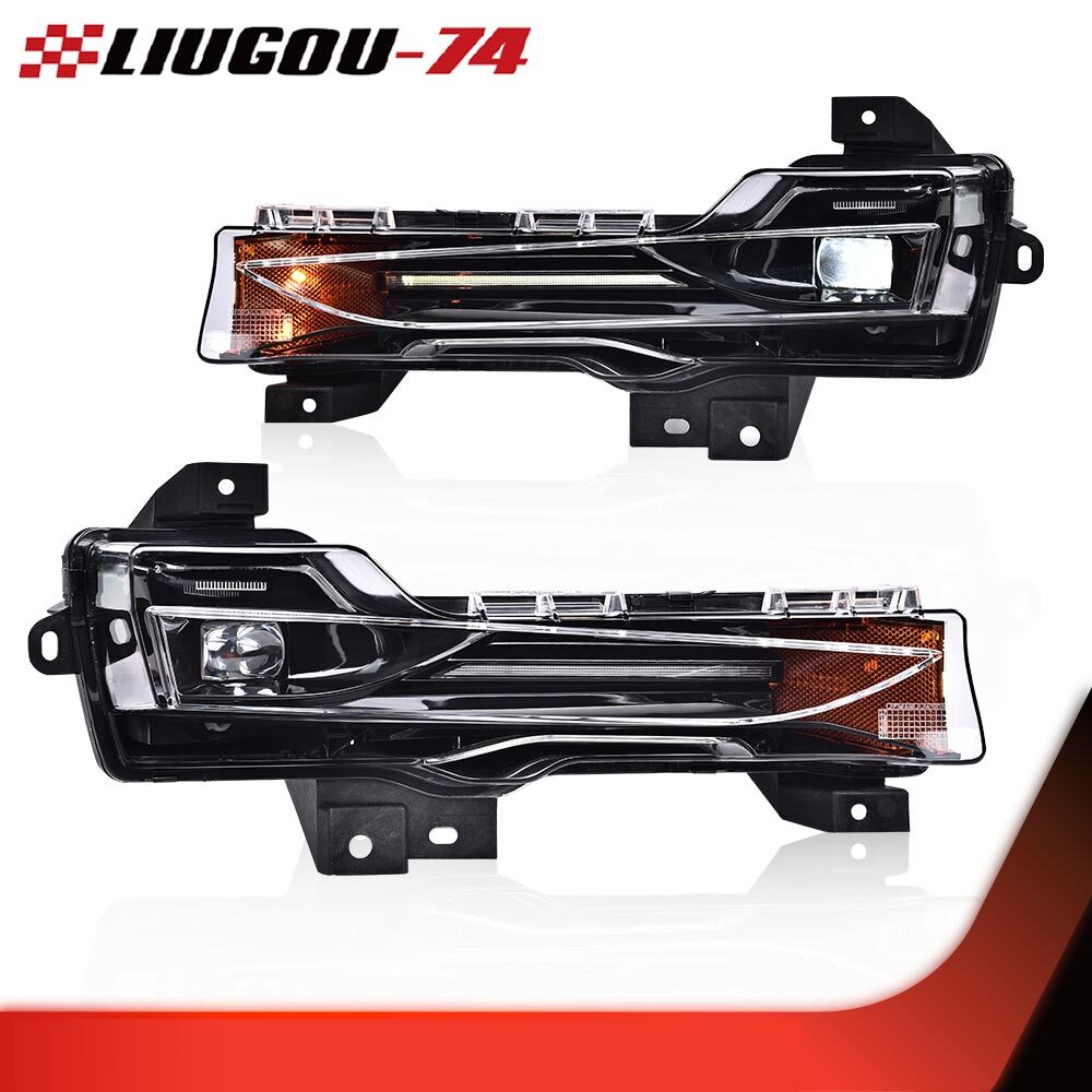Suitable for 2017-2023 for Tesla Model 3 Y Right and Left Fog Lights LED DRL Upper Kit