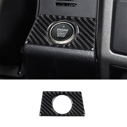 Carbon Fiber Interior Start Stop Button Cover Trim for Ford F-150 2015-2020