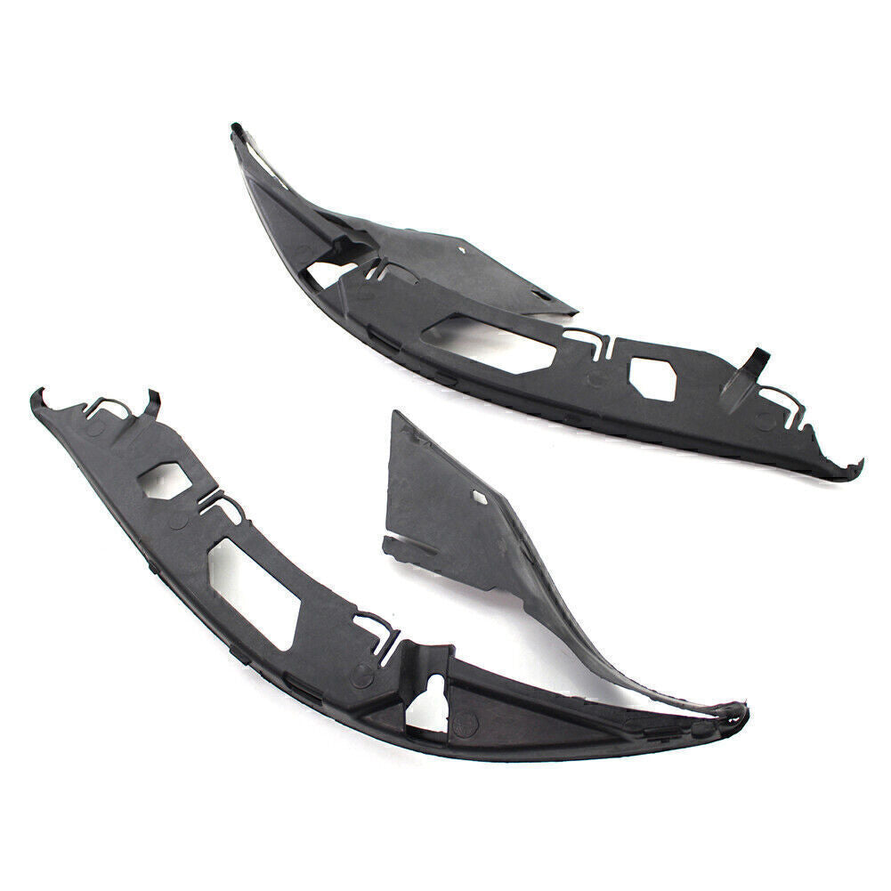 2x Upper Headlight Gaskets Left+Right Kit Fit for BMW 5 Series E60 525xi 528i Black