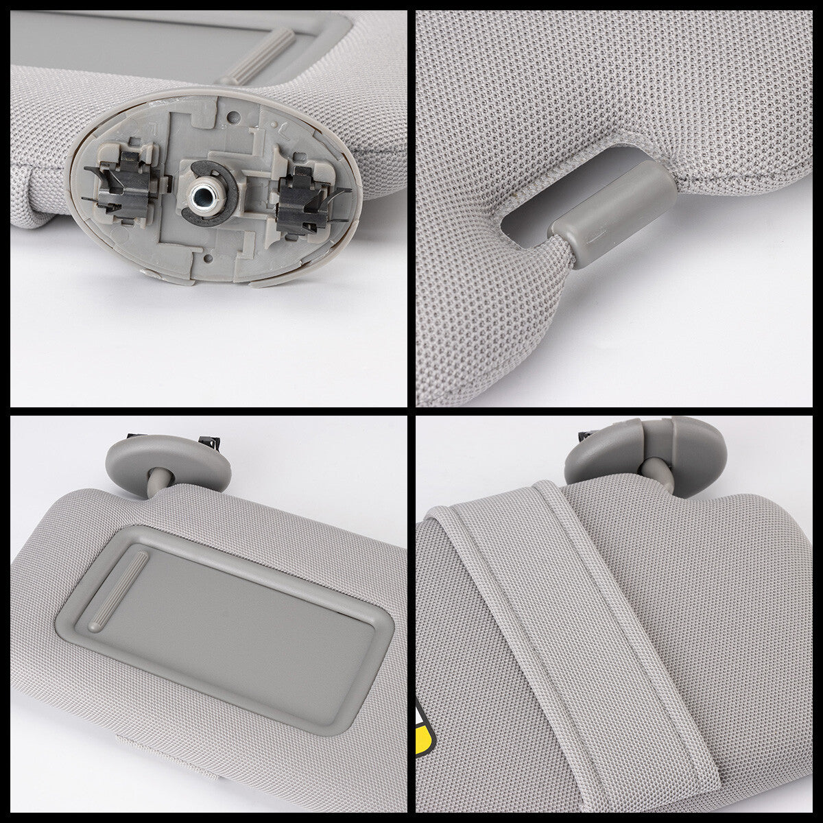 Gray Left Drive Side Sun Visor Fit for Toyota for Corolla 2009-2013 74320-02711-E0