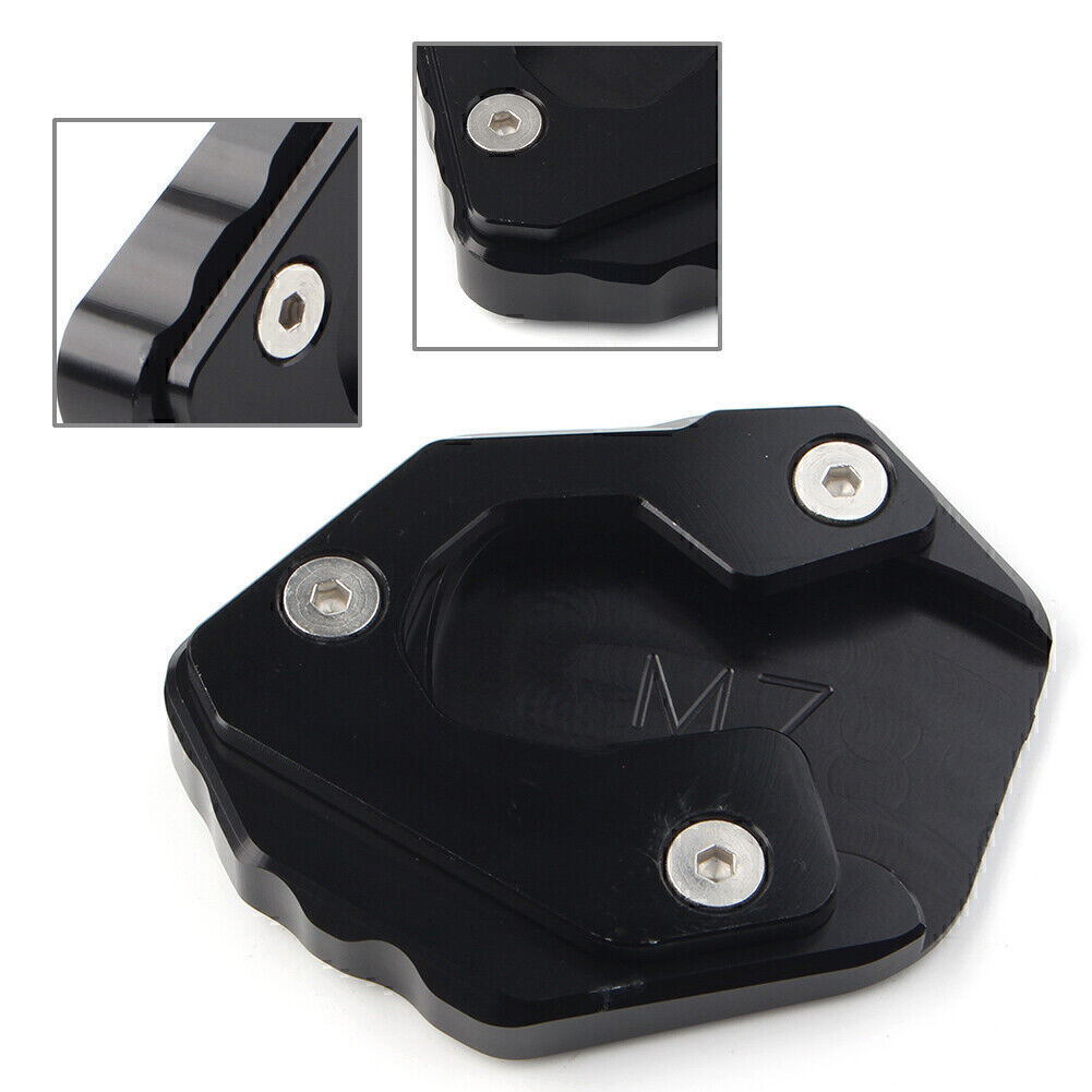 Fit for Yamaha MT-07 FZ-07 Kickstand Side Stand Extension Pad Plate Black UK