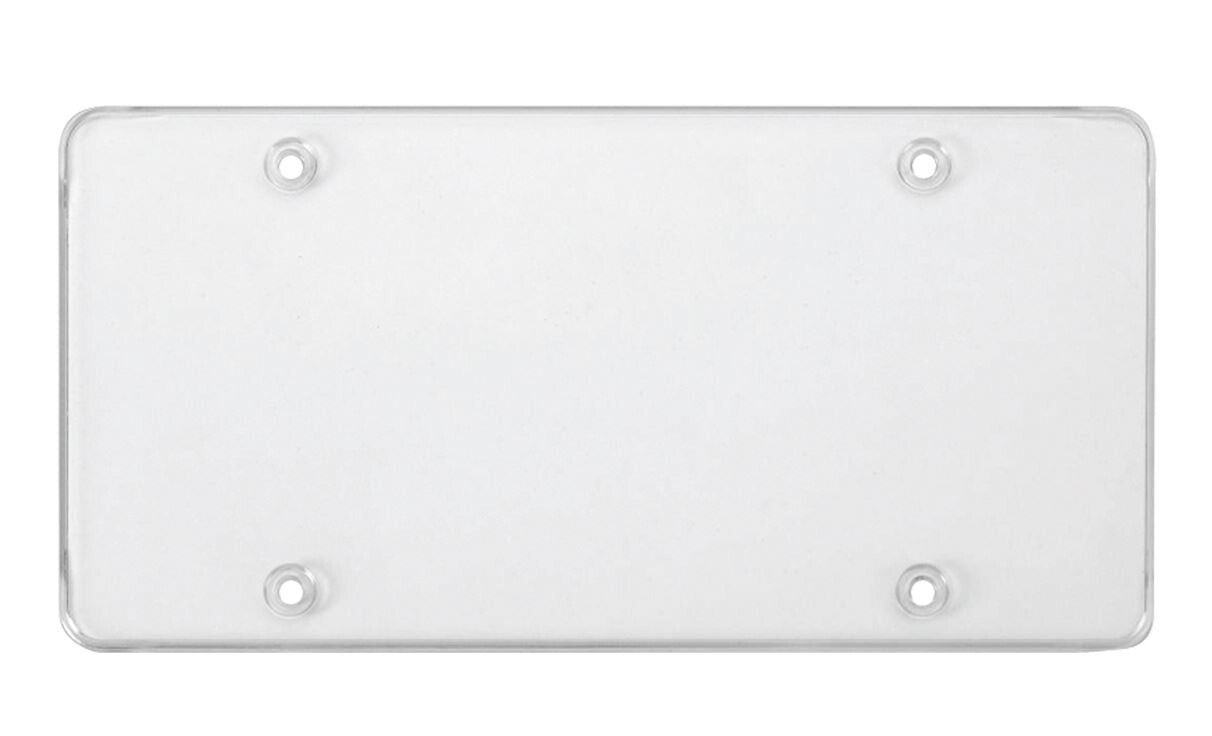 2-Piece Car Flat License Plate Frame Cover Front Cover Rear Trunk Transparent Suitable for Subaru