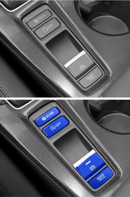 Blue Central Console Gear Shift Button Trim Cover for Honda for Civic 11th 2022-2023