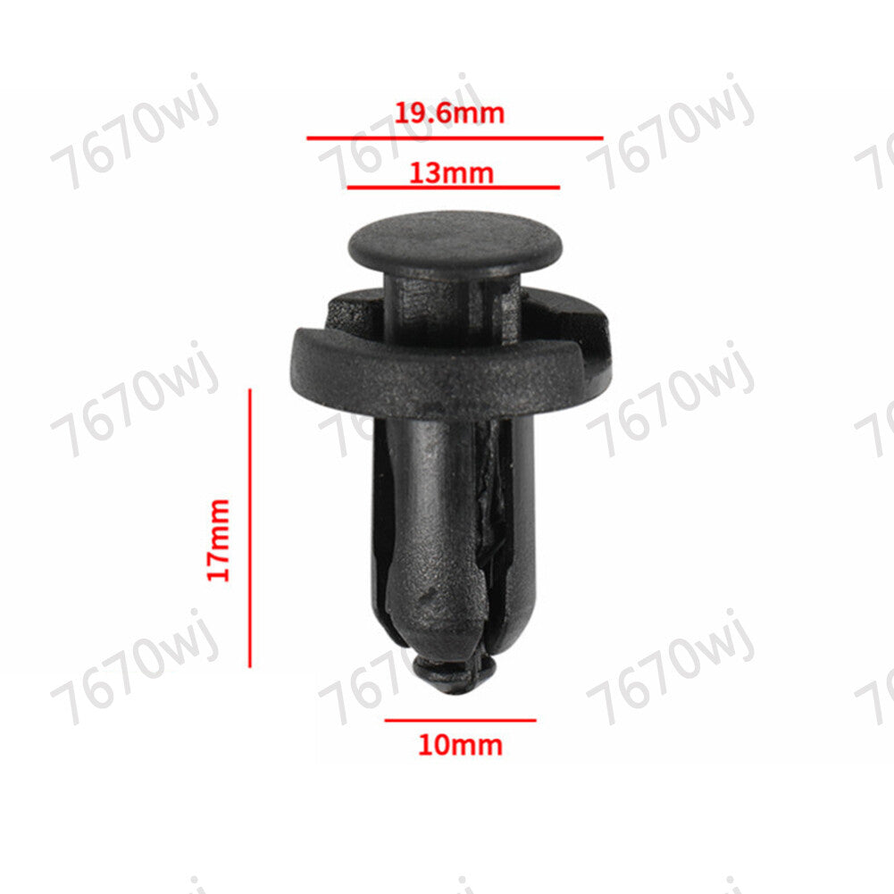 10 Car Bumper Undertray Splashguard Shield Retainer Clips for Nissan
