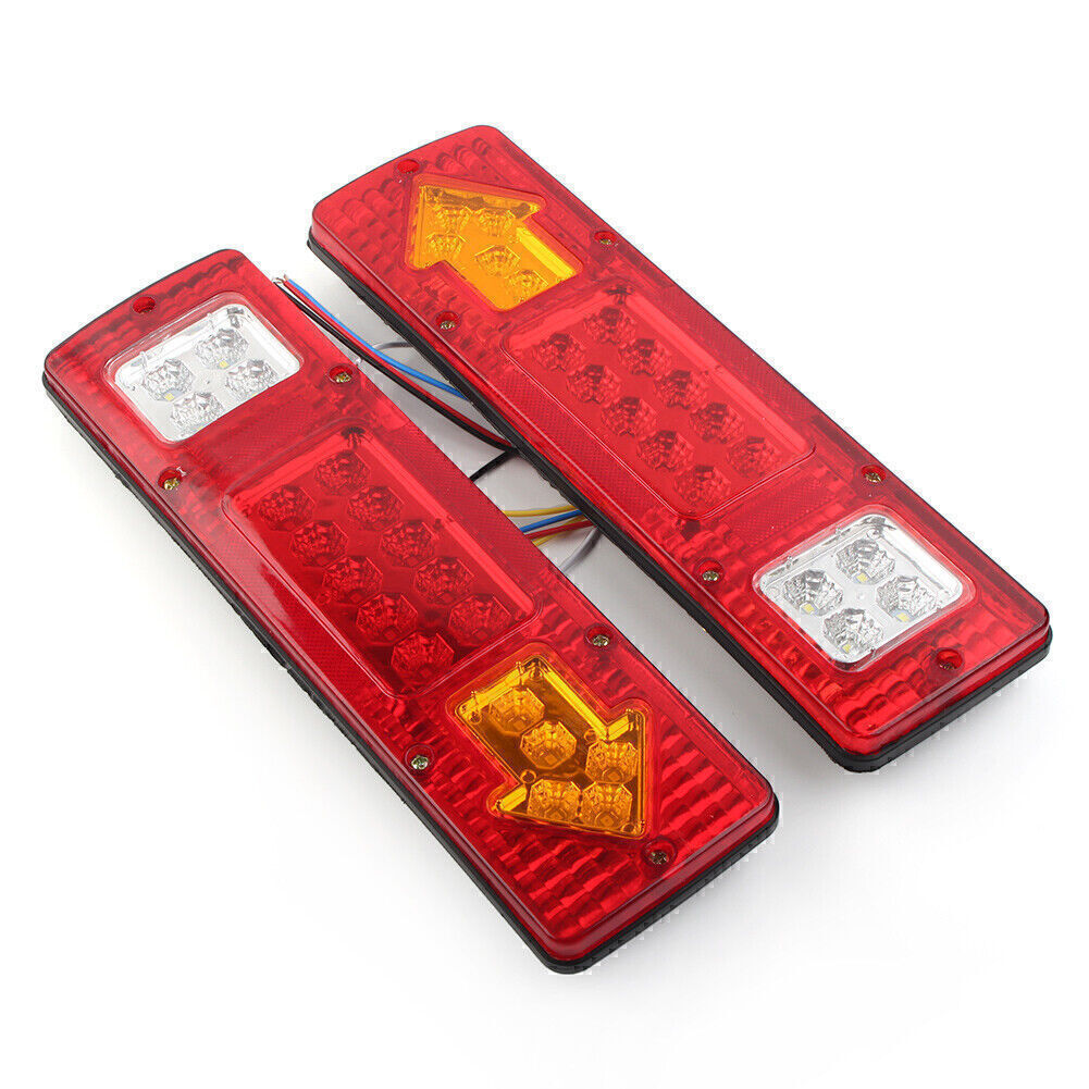 Tail Lights Brake Turn Signal Reverse Lamp For Trailer Truck Lorry Caravan Van