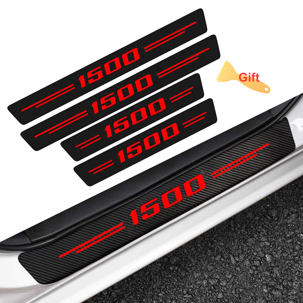 4x for Ram 1500 Truck Cab Accessories Door Sill Step Plate Scuff Cover Protector