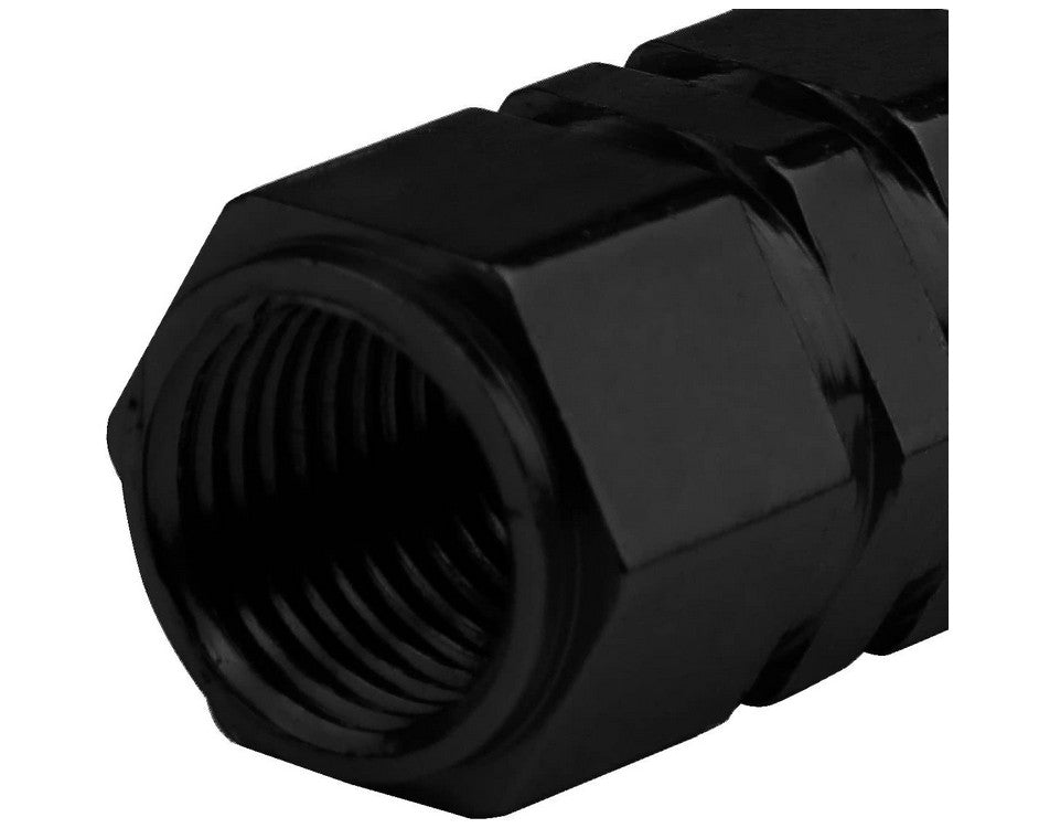 4-piece black 17mm car tire valve cover rod cover air valve dust cover for Skoda for Smart