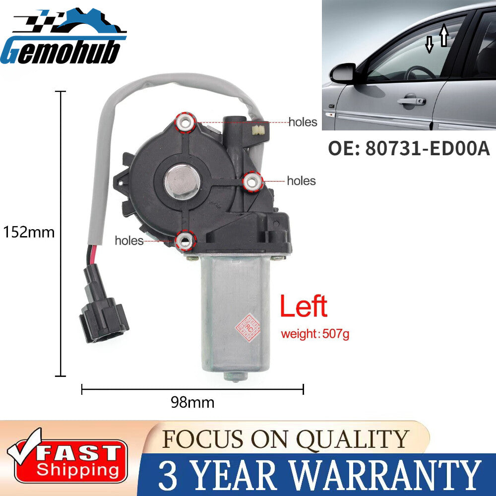 Front Left Electric Window Lifter Regulator Motor For 05-15 for Nissan LIVINA TIIDA