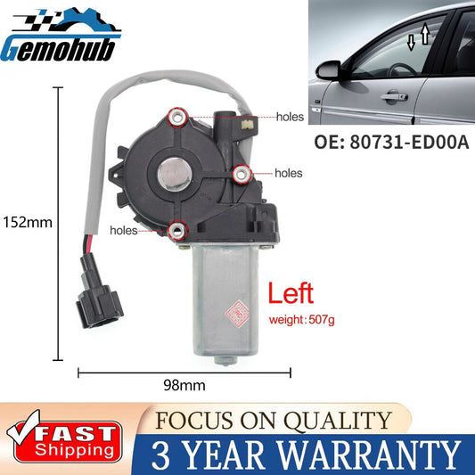 Front Left Electric Window Lifter Regulator Motor For 05-15 for Nissan LIVINA TIIDA