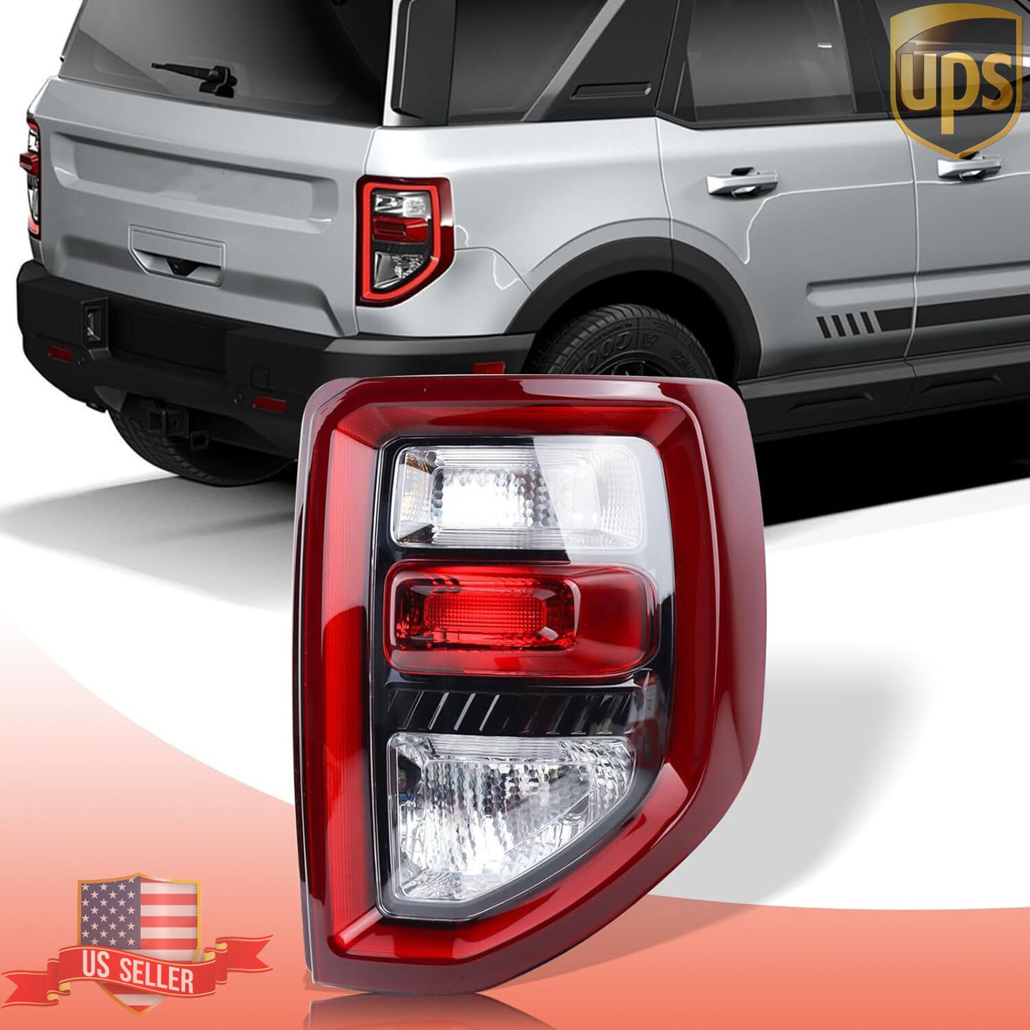 LED Rear Tail Light Brake Lamp For 2021-2023 for Ford Bronco Sport RH Passenger Side