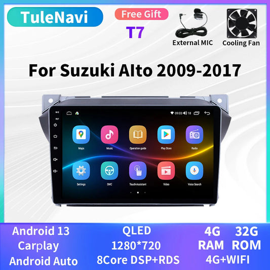 Android for Suzuki Alto 2009-2017 Car Stereo Radio CarPlay GPS Multimedia Screen