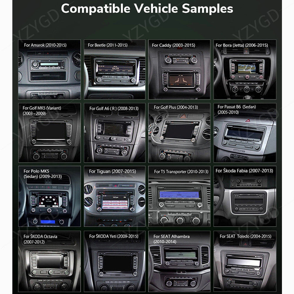 for SEAT Altea 2009-2015 Stereo Android Auto Carplay Car Radio GPS Navi Screen