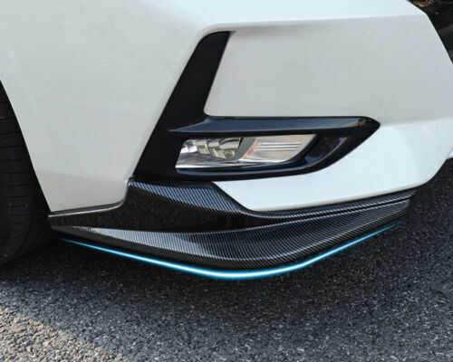 Carbon Fiber ABS Front Bumper Side Corner Guard 2Pcs for Nissan Sentra 2020-2023