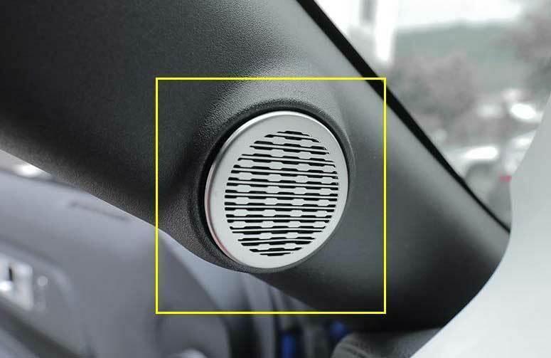 Fit for Ford for Mustang 15-2022 Silver Steel A Pillar Horn Frame Cover Trim 2PCS