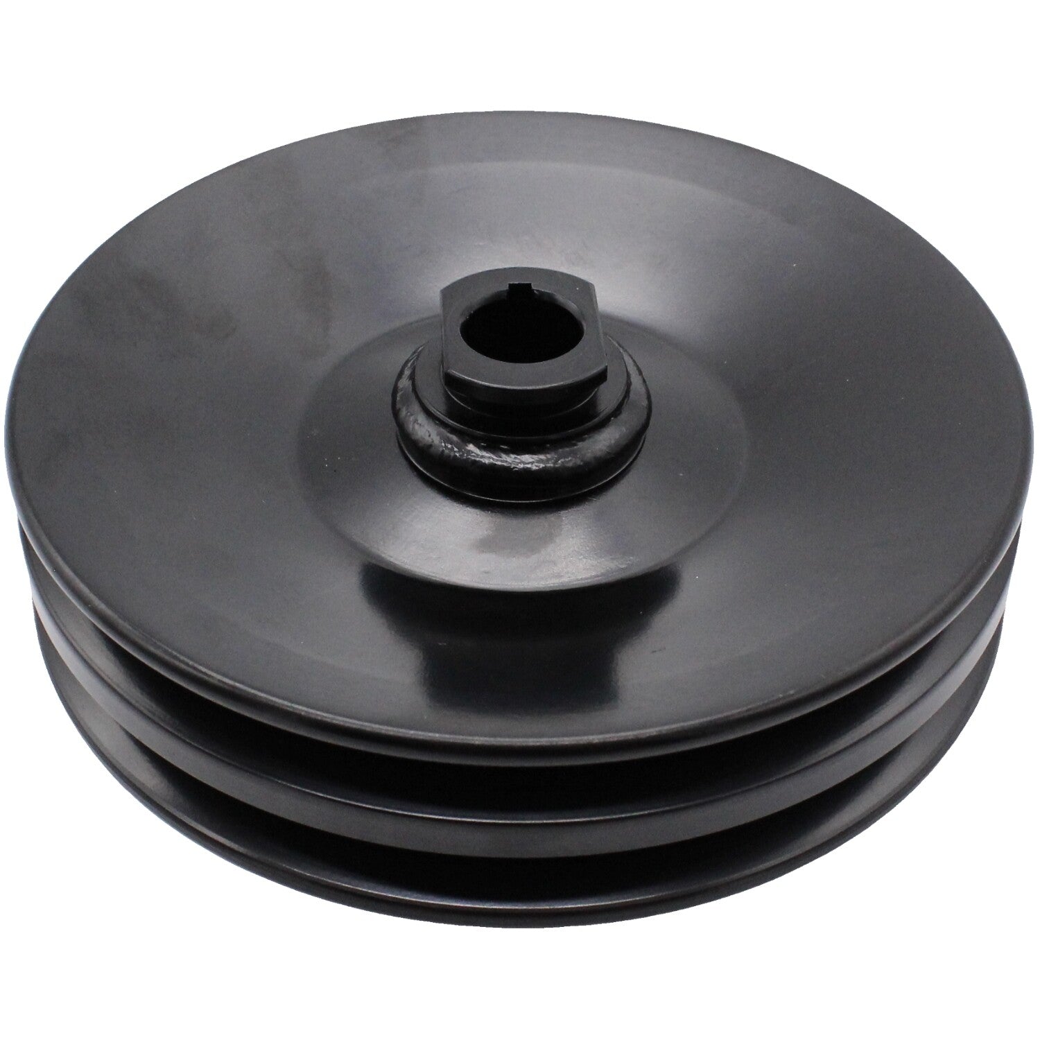 Black Double Groove Pump Pulley Fits For GM SBC BBC for Chevy 350 454 Warranty NEW
